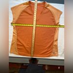 Eddie Bauer  Womens exercise top, short sleave, orange, peach, v‎ neck, XXL Photo 4