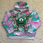 Disney Hoodie Monsters Inc Mike Wazowski Graffiti Long Sleeve Pullover Hooded XL Photo 0