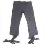 Gap Fit Performance Cotton Leggings Size Large with Ties Photo 1