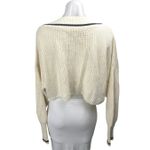 Oak + Fort Cream Rib Chunky Knit V Photo 1