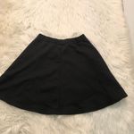 H&M Mini A-Line Flare Skirt Black Textured Photo 8