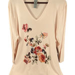 NEW Designers Original Sweater‎ Women 3X Pale Pink Beaded Sequins Stretch Mature Size undefined Photo 0