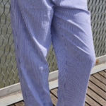 Parke Blue and White Striped Pants Size XS Photo 0