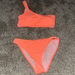 Zaful Neon Orange  Two-Piece Bathing Suit Photo 2