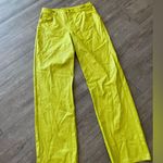 Naked Wardrobe Lime Green Straight-Leg Pants Photo 5