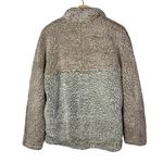 Thread & Supply Beige & Blush Two Tone Pullover Sherpa Jacket S Tan Photo 2