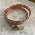 J.Crew  Perforated‎ Italian leather belt In Blush Size XS Small Photo 2