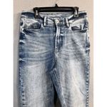 Denim 1982 Womens Blue Cotton Blend Skinny Raw Hem Jeans Size 36 Waist 27" Blue Photo 1