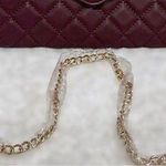 Badgley Mischka NWT convertible Crossbody Purse Bag w/Diamond Quilting; Plum Photo 1