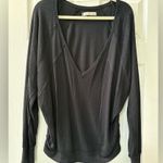 Free People  Grey V-Neck Women's Top Photo 0