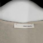 Dear Apple‎ Leopard Print Dress V Neck Short Sleeve Casual Tan Brown Size Large Photo 2