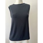 intimissimi V Neck Navy Bar Wrap front Silk Modal Sleeveless pullover tank Small Blue Photo 1