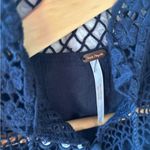 Free People  Navy Crochet Top Photo 1