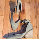 Lucky Brand suede mary Jane pums western coquette coastal shoes Photo 0