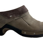 Merrell Merrill Drizzle Leather Suede Mules Clogs Slip On Brown Size 10 Photo 0