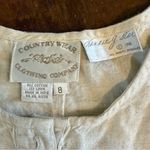 Country Wear Maxi Dress Cotton Linen Blend, 1998 Minimalist, Vintage, Size 8 Tan Photo 4