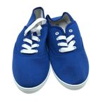 Sh18es Womens Sneakers Canvas Low Top Lace Up Blue Size 7.5 Photo 1