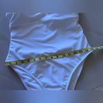 Shade & Shore 🔻NWT  white one piece swimsuit size 8/10 high leg cheeky Photo 11