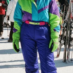 Obermeyer Vintage 90s‎  Bright On Purple Snowboard Ski Snow Pants Size 10 Photo 0