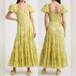 Free People NWOT  Sundrenched Floral Tiered Maxi Yellow combo Sundress Sz S Photo 1