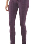LULULEMON Skinny Will Yoga Pant Ziggy Wee October Inkwell Convertible Waist Sz L Purple Size M Photo 0