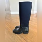 Tory Burch  tall April Rain boot navy blue size 7 Photo 3