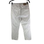 Paige Womens Hoxton Crop Distressed White Denim Jeans Size 27 Photo 3