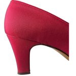 Pierre Debs cranberry 2.5" heels pumps slip on dress shoes special occasion Size 7.5 Photo 8