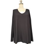 Nordstrom  Black Long Sleeve Tunic Top with Printed Scarf Size Large, NWT Photo 7