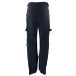 We Wore What Women's Black High Waisted Straight Leg Cargo Trousers Pants Size 26 Photo 2