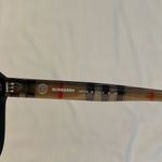 Burberry  Elsa black round sunglasses signature print stems excellent condition Photo 5