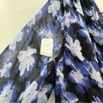 Monique Lhuillier RTR ML Melanie Black White & Blue Floral Maxi Dress Sz 6 Photo 11