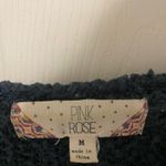 Pink Rose Women's Dark Gray Wool Sweater Cardigan Size M Photo 1