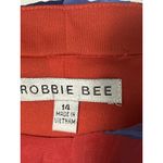 Robbie Bee Women’s Sleeveless Maxi Dress – Bold Red & Blue Ocean Print, Size 14 Photo 4