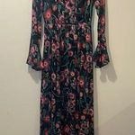MISA Los Angeles Womens New  Floral High Neck Halter Open Back Maxi Dress Photo 0