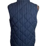 J.Crew Excursion down feather fill quilted puffer pinstripe utility vest size S Photo 3