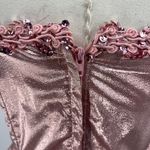 Gunne Sax Vintage Jessica McClintock Dress Fit & Flare Metallic Pink Womens XS Photo 7