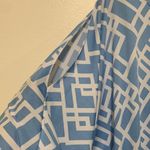 Newport News  XXXL blue geometric dress, 3/4 sleeve, i wore as swimsuit cover Photo 2