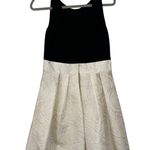 Ralph Lauren Black & White Designer Floral Dress Semi Formal Women’s Size 10 Fit Photo 1