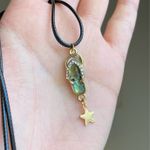 Handmade cute boho beach shell flip flops sandal necklace🌟 Photo 2