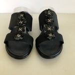 Italian Shoemakers  FLEX SIZE 8M Womens Slip On Wedge Sandals Embellished Black Photo 7