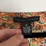 Grace Elements Grace Element Paisley Tunic Three Quarter Sleeves 100% Cotton. Size M Photo 4