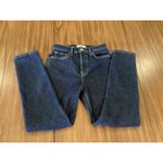 RE/DONE Revolve  90s high rise ankle crop Dark rinse button up straight Jeans 25 Photo 12