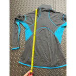 Icebreaker merino wool gray blue quarter‎ zip performance shirt long sleeve XS Photo 7