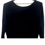 Lane Bryant Lightweight Knit High Low V Neck Sweater Side Slit 18 20 Black #4227 Photo 4