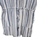 Kelly Renee Stripes Sleeveless Tie Waist Romper Shorts Blue White Size XL Photo 2