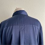 Banana Republic  Factory Long Sleeve Silky Short Collar Button Front Blouse Photo 2