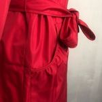 Dennis Basso Dennis By Red Trench Coat Size S Photo 5