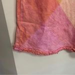 Vintage Victoria Holley Pink and Orange Plaid Maxi Dress Ruffle Trim Size 4P Photo 3