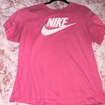 Nike  Pink Logo T-Shirt – Size XL | Gently Worn | Classic Athletic Tee Photo 0